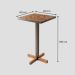 Mesa Bistrô Europa em Madeira Peroba e Estrutura Metálica - Elegância para Ambientes Modernos
