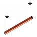 PENDENTE LED MONTANA 72W 8000LM BIVOLT MADEIRA MACIÇA DOIS FOCOS