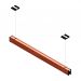PENDENTE LED MONTANA 72W 8000LM BIVOLT MADEIRA MACIÇA DOIS FOCOS