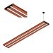 Pendente Horizontal Led Atria 72w 8000lm Prancha de Madeira