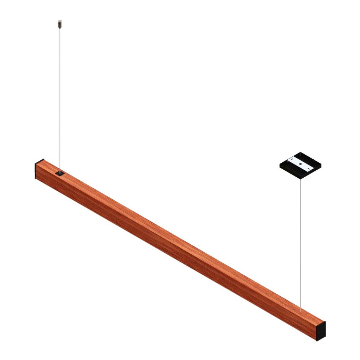 Pendente Horizontal Led Nevada 36w 4000lm Bivolt em Madeira