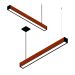 Pendente Horizontal Led Safira 36w 4000lm Bivolt Madeira