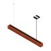 Pendente Horizontal Perseu 12w com 6 Spots Led Madeira