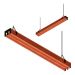 Pendente Led Alabama 36w 4000lm Madeira Maciça Corrente