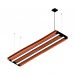 Pendente Led Alpha 72w 8000lm Prancha de Madeira Maciça