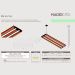Pendente Led Alpha 72w 8000lm Prancha de Madeira Maciça