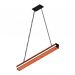 Pendente Led Ônix 36w 4000lm Bivolt Madeira Maciça Corrente