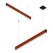 Pendente Led Horizontal Quartzo 18w 2000lm Bivolt - Madeira Maciça