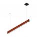 Pendente Led Horizontal Quartzo 18w 2000lm Bivolt - Madeira Maciça