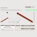 Pendente Led Horizontal Quartzo 18w 2000lm Bivolt - Madeira Maciça