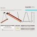 Pendente Led Jade 36w 4000lm Bivolt Madeira Maciça Corrente