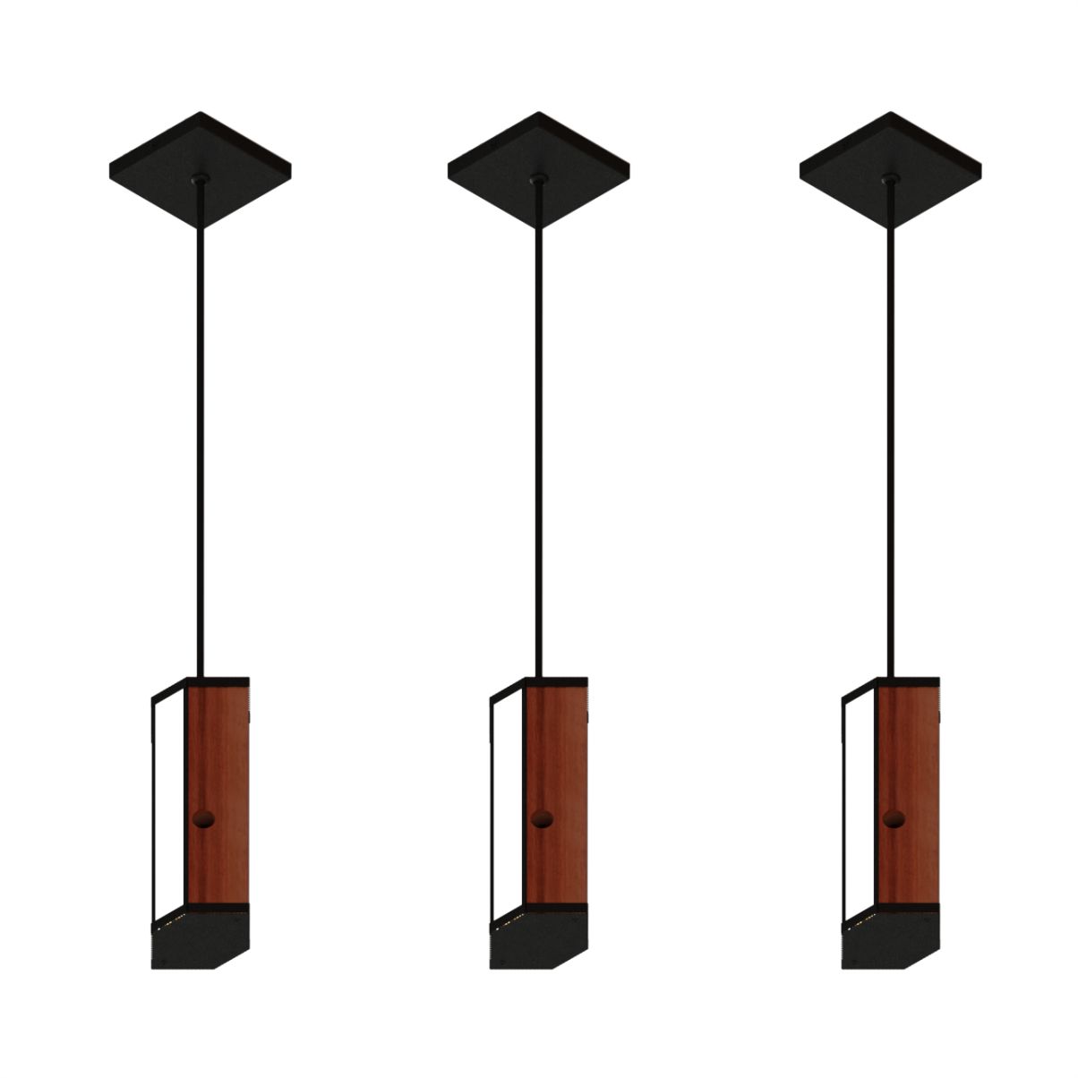 Pendente Led Maine 18w 2000lm Bivolt Madeira Maciça