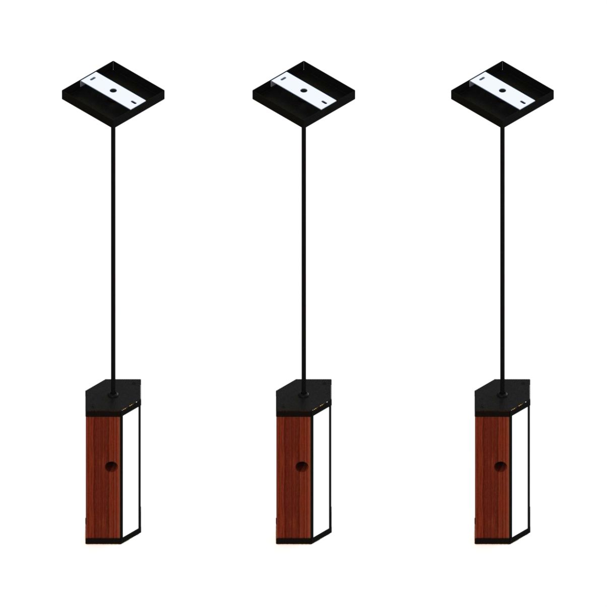 Pendente Led Maine 18w 2000lm Bivolt Madeira Maciça
