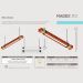 Pendente Led Orion 36w 4000lm Bivolt Madeira Maciça Corrente