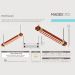 Pendente Led Pégaso 36w 4000lm Bivolt Madeira Maciça Corrente