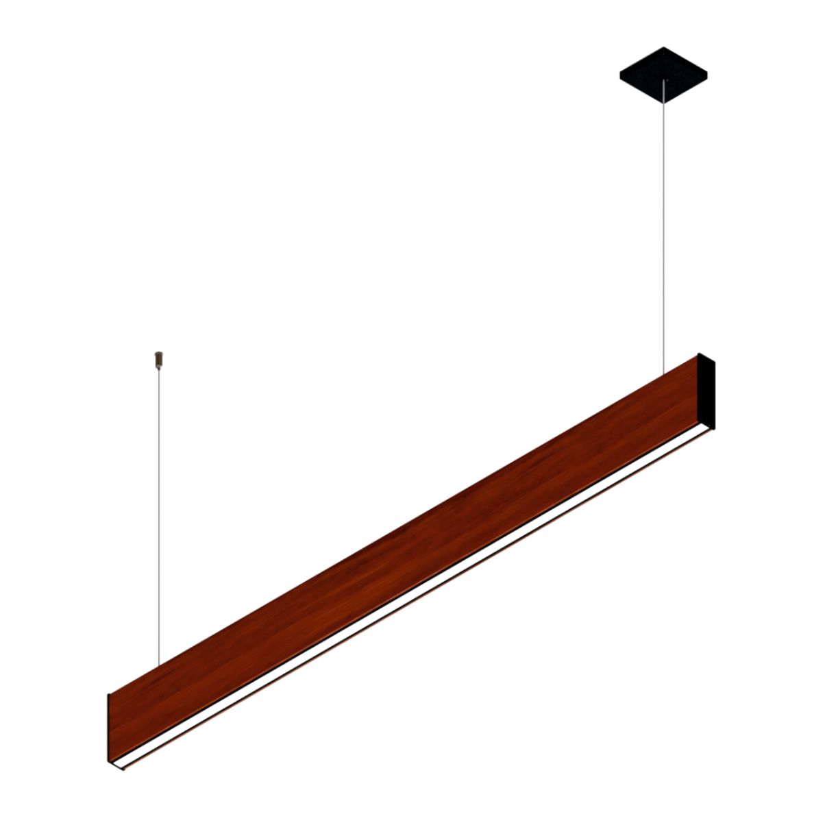 Pendente Led Pérola 24w 2400lm Bivolt em Madeira Maciça