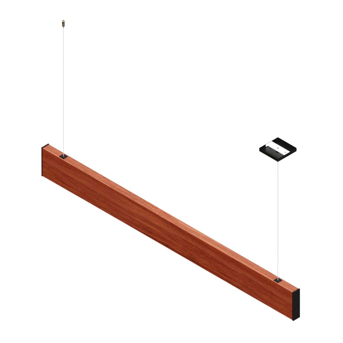 Pendente Led Pérola 24w 2400lm Bivolt em Madeira Maciça