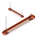 Pendente Led Pólux 48w 4800lm Bivolt Madeira Maciça Corrente