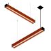 Pendente Led Rubi 36w 4000lm Bivolt Madeira Maciça