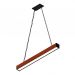 Pendente Led Safira 36w 4000lm Madeira Maciça Corrente