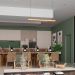 Pendente Led Topázio 36w 4000lm Bivolt em Madeira Maciça