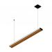 Pendente Led Topázio 36w 4000lm Bivolt em Madeira Maciça