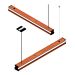 Pendente Led Turquesa 36w 4000lm Bivolt - Design em Madeira