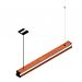 Pendente Led Turquesa 36w 4000lm Bivolt - Design em Madeira