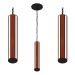 Pendente Led Vertical Michigan 36w 4000lm Madeira Corrente
