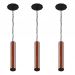 Pendente Led Vertical Michigan 36w 4000lm Madeira Corrente