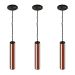 Pendente Led Vertical Michigan 36w 4000lm Madeira Corrente