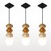 Pendente Vertical Led Antares - Madeira Maciça, Soquete E27