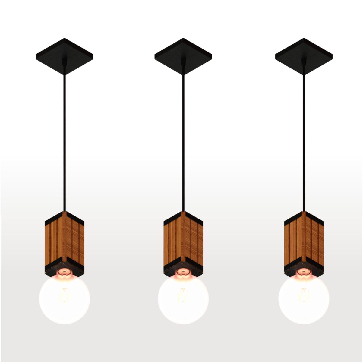 Pendente Vertical Madeira Capella Cabo Pp Madeiled