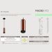 Pendente Vertical Toquio Madeira Maciça Led 18w 2000lm Bivol