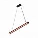 Pendente de Madeira LED Seul 36W com Corrente para Ambientes Modernos