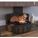 Sofá Caminha Pets Comfort Redonda Estofamento Impermeável - Junco Argila Mesclado
