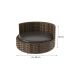 Sofá Caminha Pets Comfort Redonda Estofamento Impermeável - Junco Argila Mesclado