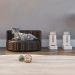 Sofá Caminha Pets Comfort Redonda Estofamento Impermeável - Junco Argila Mesclado