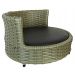Sofá Caminha Pets Comfort Redonda Estofamento Impermeável - Junco Verde Militar