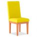 Cadeira de Jantar Alice Suede Amarelo Madeira Estofados
