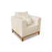 Kit Sofá 3 Lugares e Poltronas Sala de Estar Beny Suede Madeira Estofados