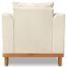 Poltrona Sala de Estar Beny Suede Com Almofadas Decorativas Madeira Estofados