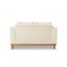 Sofá Sala de Estar 02 Lugares Beny Suede  Madeira Estofados