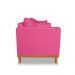 Sofá Sala de Estar 02 Lugares Beny Suede Rosa Madeira Estofados