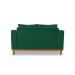 Sofá Sala de Estar 02 Lugares Beny Suede Verde Madeira Estofados