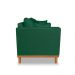 Sofá Sala de Estar 02 Lugares Beny Suede Verde Madeira Estofados