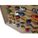 Expositor Para 100 Carrinhos da Escala 1:64 Em 45° Cru Com 2 Portas Paris