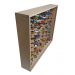 Expositor Para 100 Carrinhos da Escala 1:64 Em 45° Cru Com 2 Portas Paris