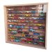 Expositor Para 60 Carrinhos da Escala 1:64 MDF Cru Com 2 Portas Berlim