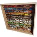 Expositor Para 60 Miniaturas De Carrinhos Escala 1:64 Mdf Cru Wave